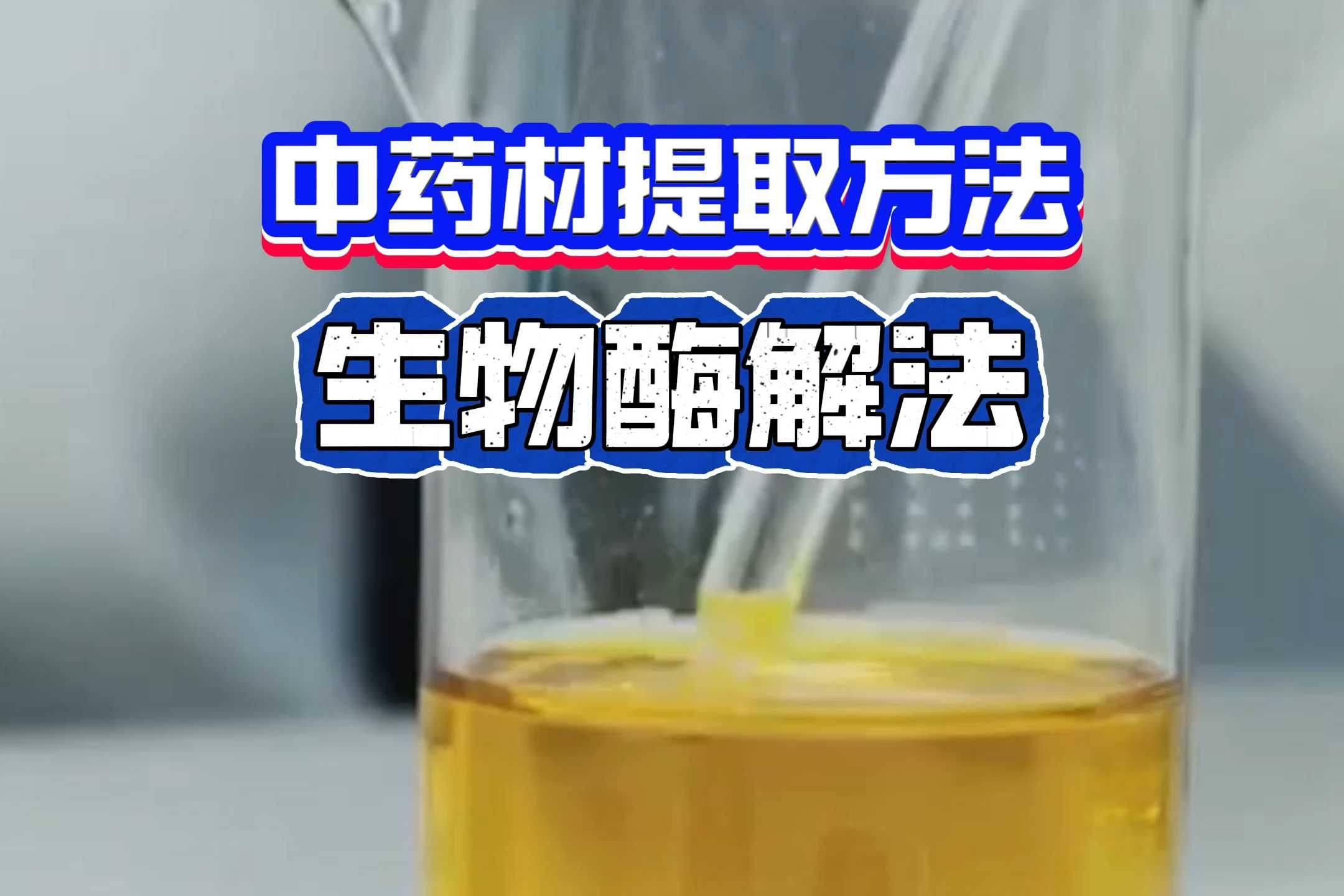 中药材提取方法 生物酶解法